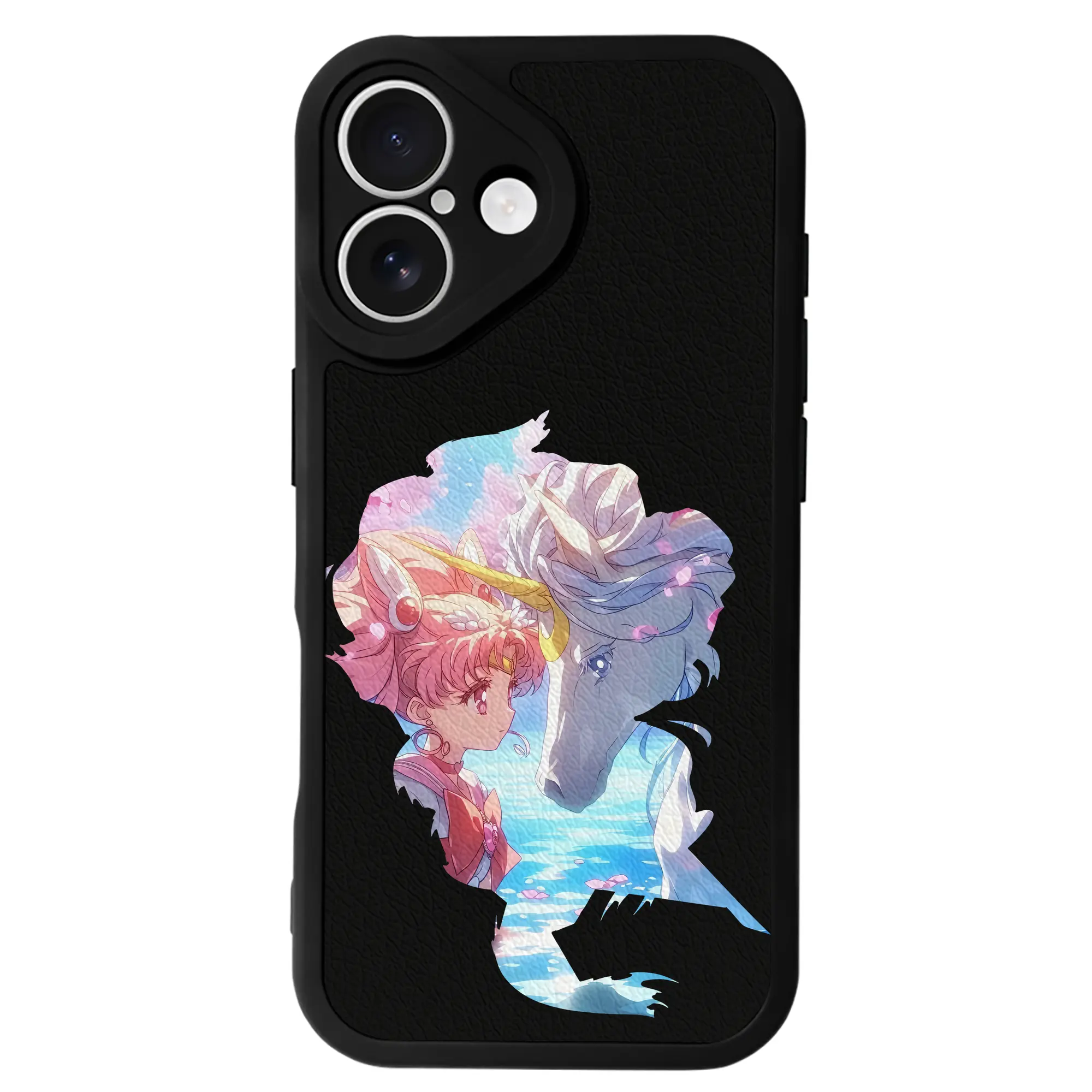 美少女戦士セーラームーン グッズ,ちびうさ - IPhone 16シリーズ対応 ・ シリコンスマホケース ・ レザー調 ・ 高精度フィット ・ 耐衝撃 ・ ワイヤレス充電対応 ・ 精密カット